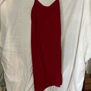 Madewell Red Silk Dress sz 8